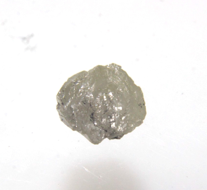 1.01CTS/1 PIECE NATURAL REAL RAW UNCUT GREY FLAT ROUGH DIAMOND 6.90×5.85×3.05 MM