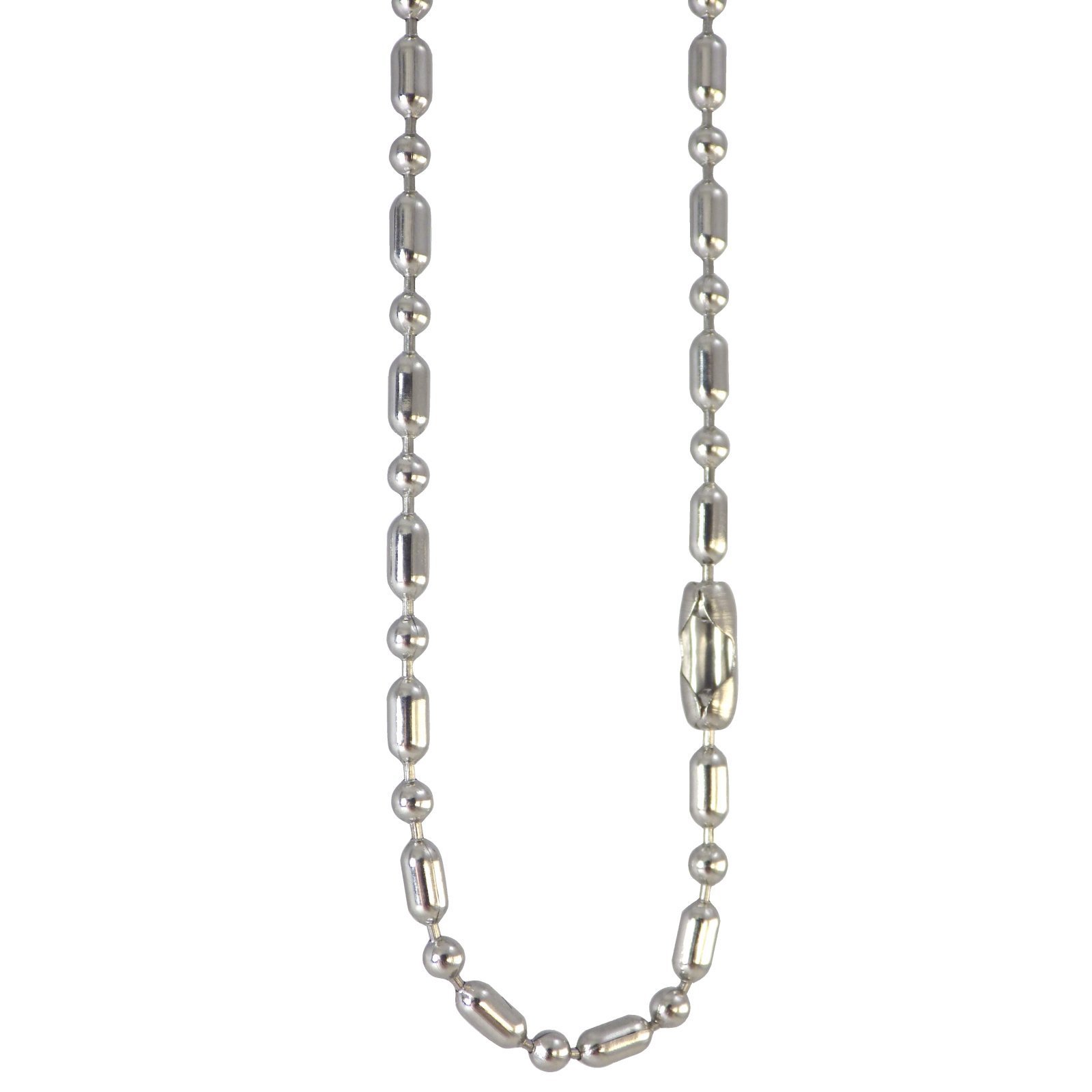 Ball and Link Chain Surgical Stainless Steel 15-30 Inch 2.3mm Hypoallergenic