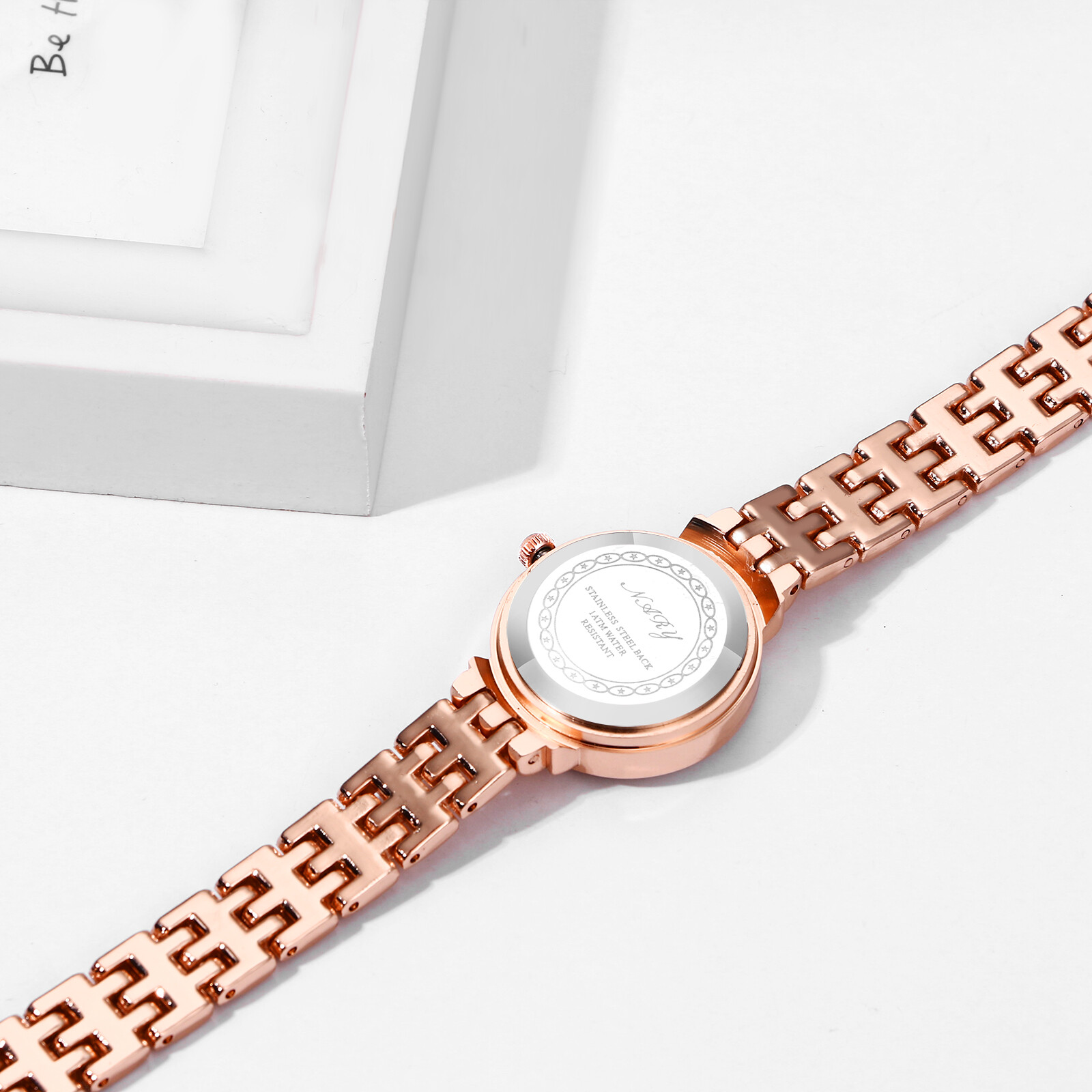 Women Ladies Quartz Watch Stainless Steel Bling Rhinestone Waterproof Wristwatch
