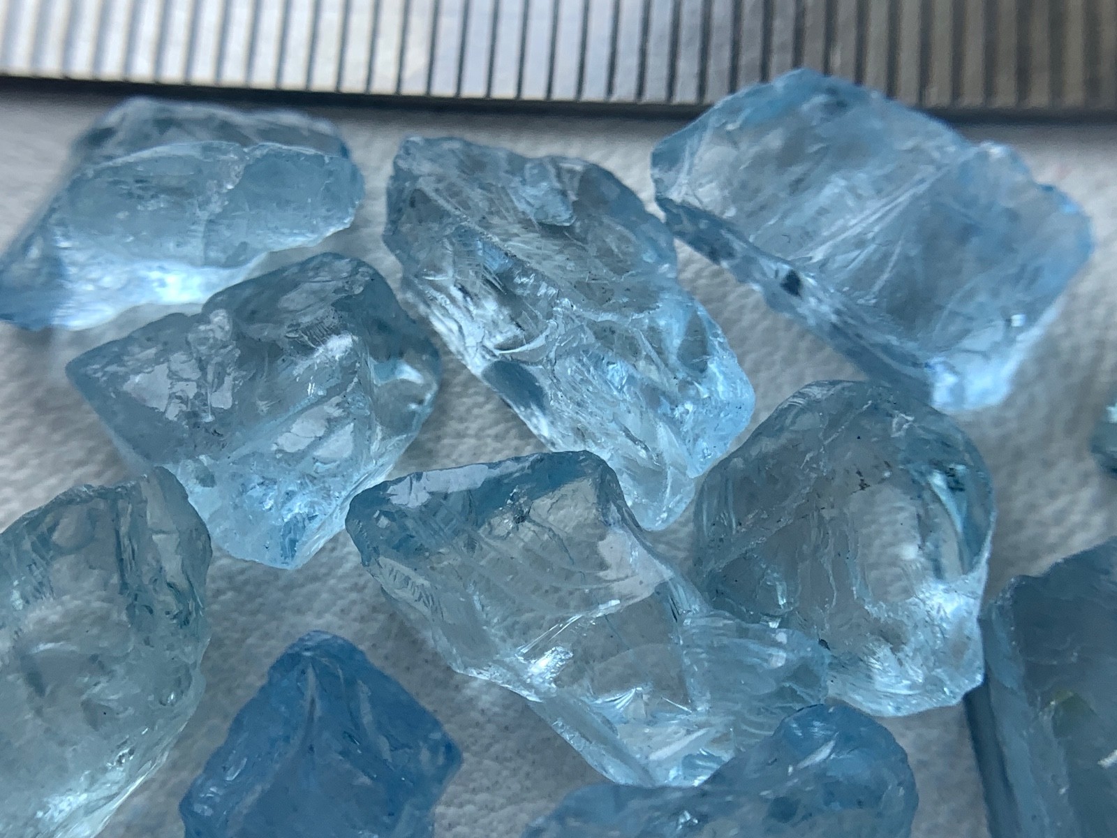 10.60 gram Gorgeous Nice Color Aquamarine lot from Mozambique