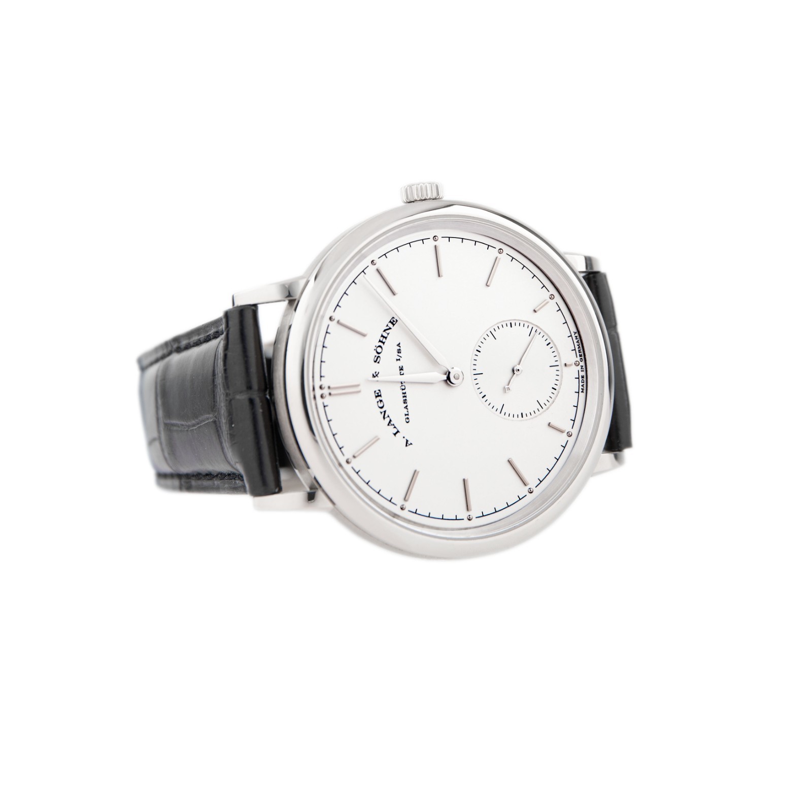 A. Lange & Sohne Saxonia Automatic White Gold Silver Dial 38.5mm 380.026