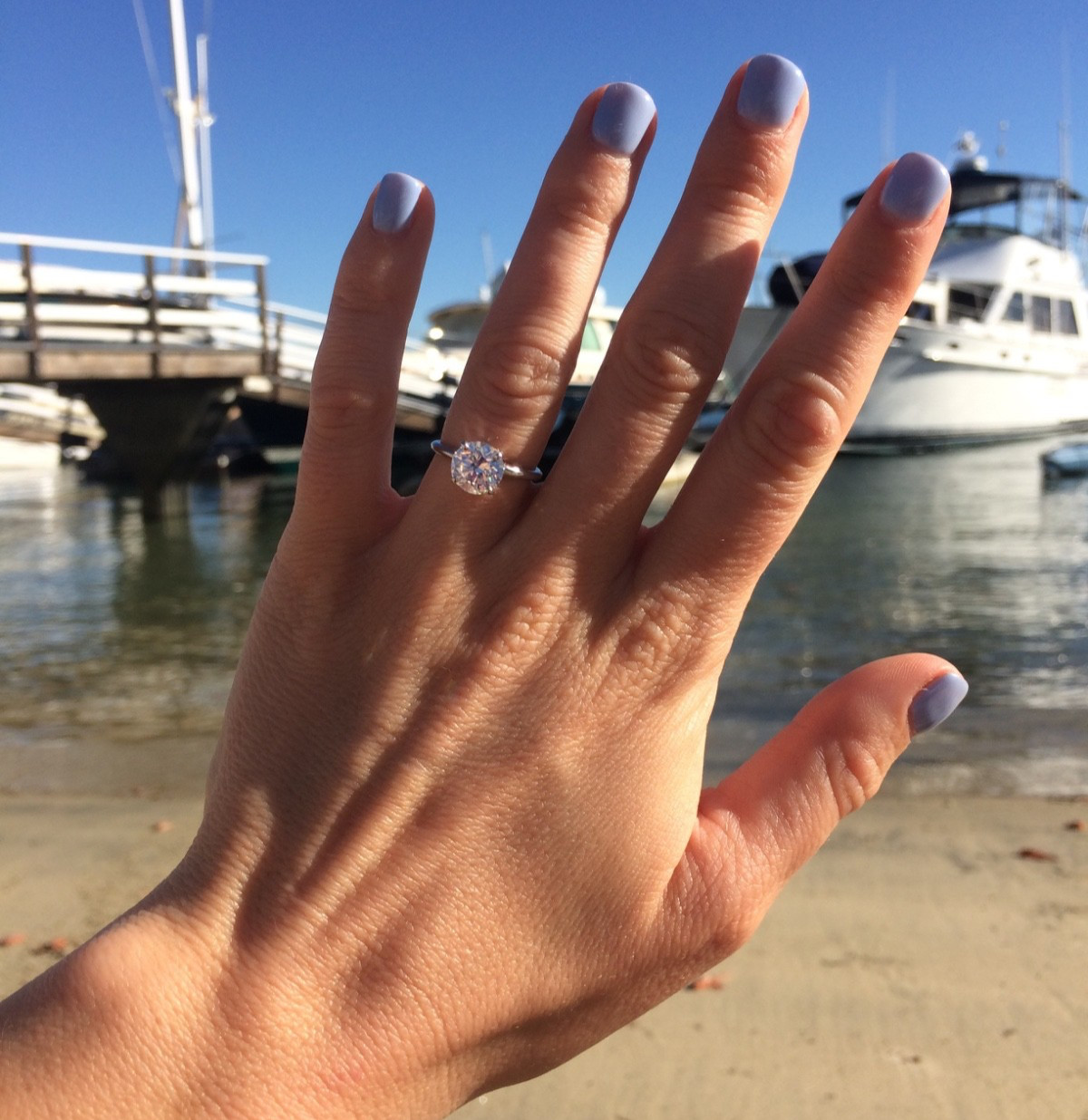 2.00 CT Natural Round Brilliant Diamond Engagement Ring 14K White Gold I/SI1