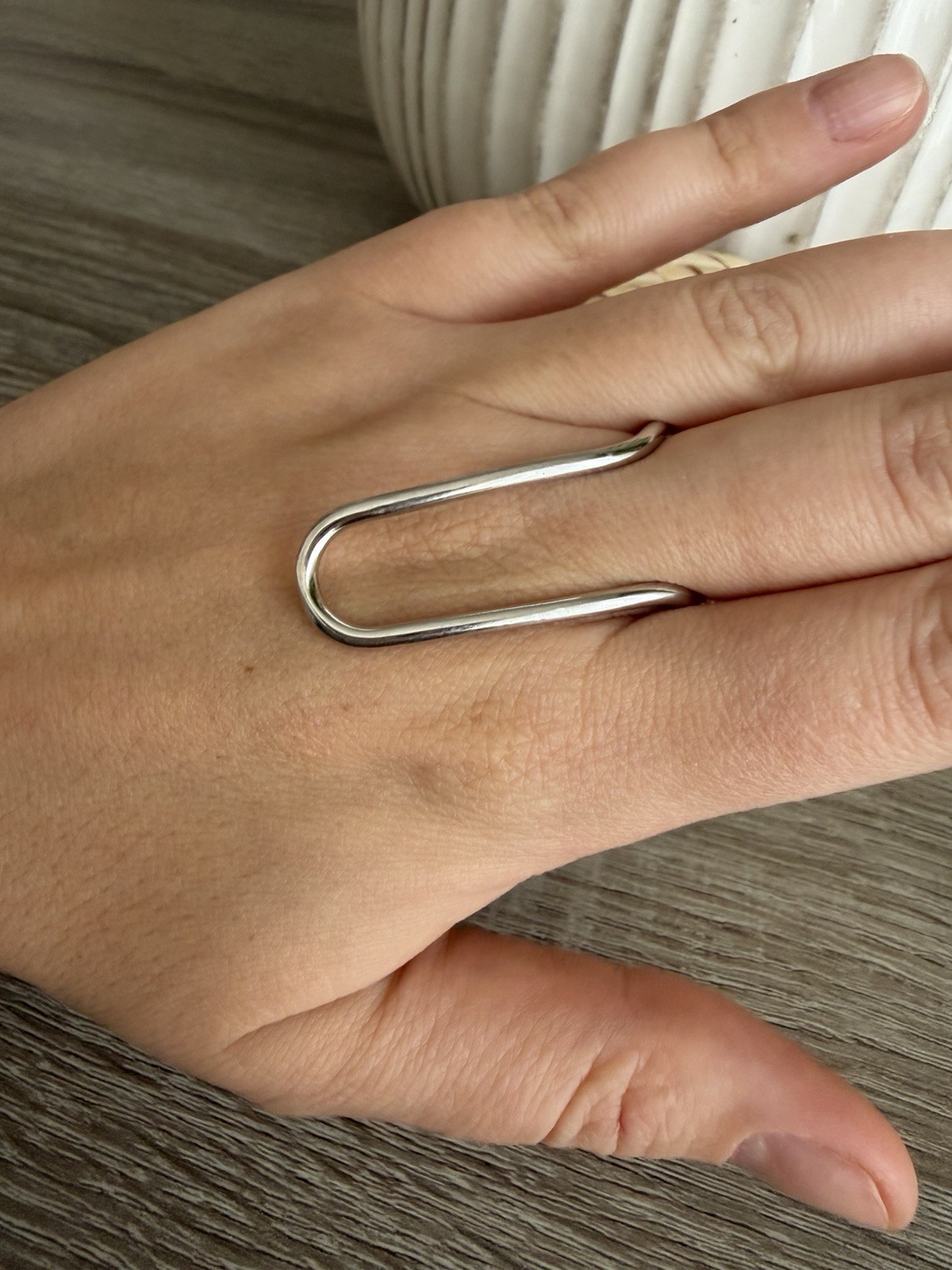 MAM Jewelry Irregular Sterling Silver 925 Ring Size 6.5