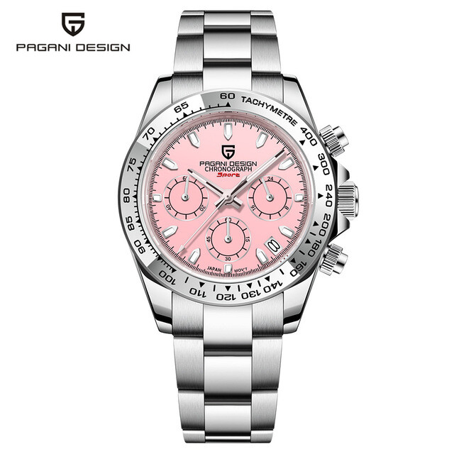 Luxury PAGANI DESIGN Men’s Japan Quartz Steel Wrist Watch Chronograph Date reloj