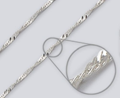 Wave Chain Anklet – 2.4mm*, 10 inch* – Sterling Silver – Made in Italy [BN]