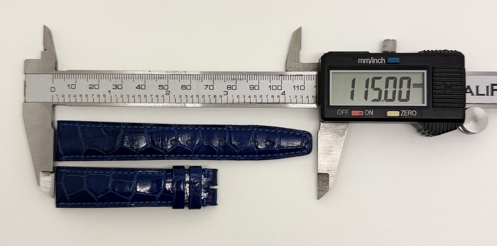 IWC 18mm x 16mm Shiny Blue Alligator Watch Strap Band 1232 Authentic OEM