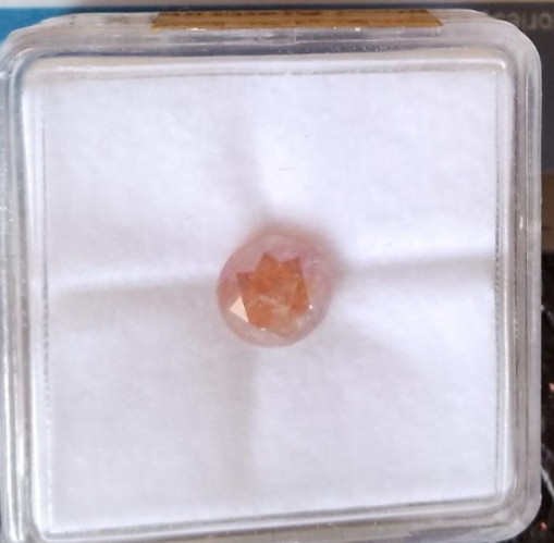 1.29ct NATURAL LOOSE Round Brilliant Cut DIAMOND, Orangish Grey, IGR Report