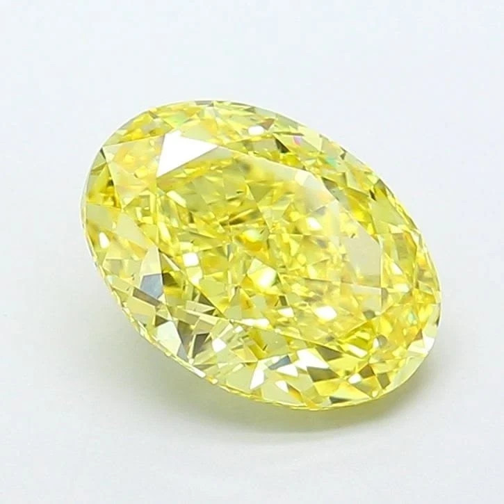 5.10 CT Natural Yellow Diamond 10×12 MM 1 Pcs Oval Cut VVS1 D Grade Certified X4