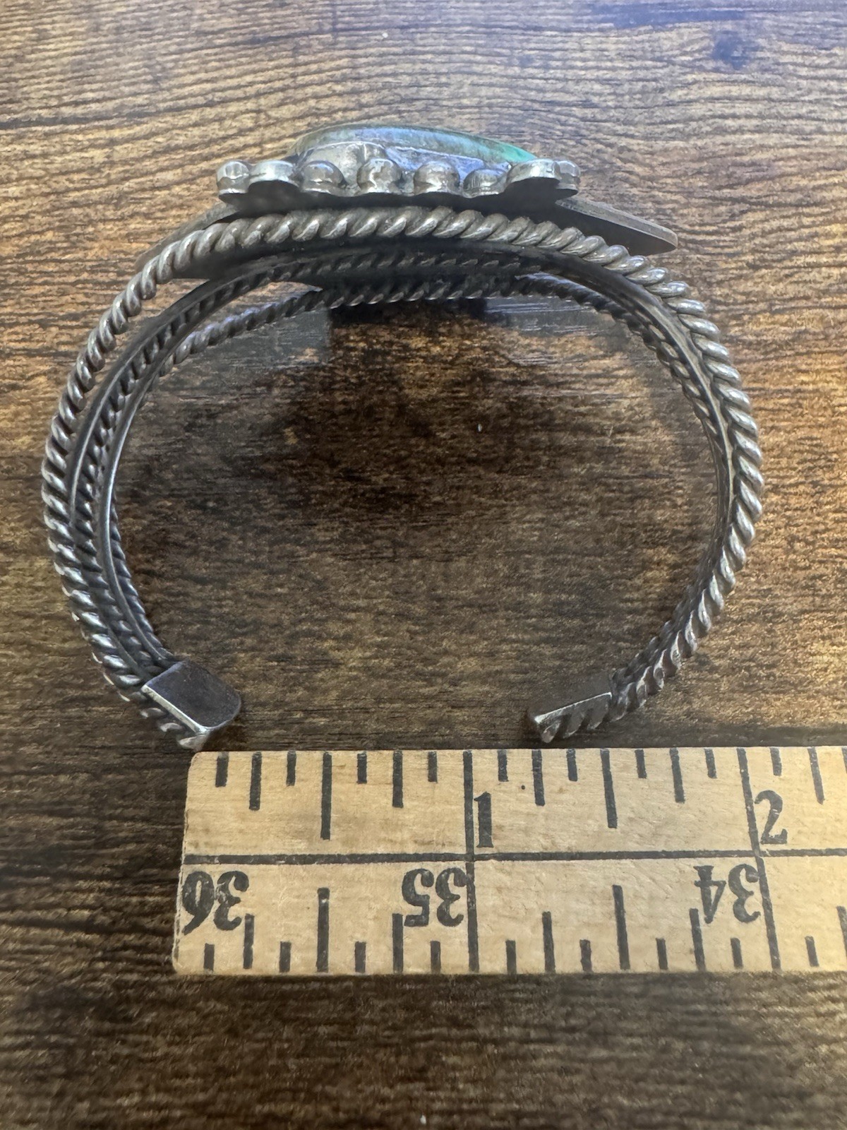Vintage 1930-60s Southwestern Silver & Turquoise Cuff Bracelet – Fred Harvey Era