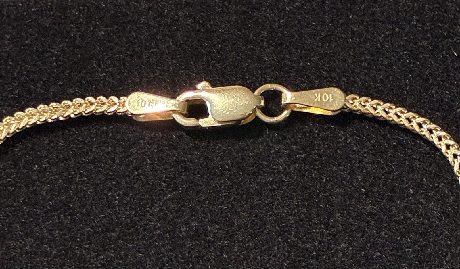 Franco Box Link Chain Bracelet 7in Solid 10kt Yellow Gold 1.4mm Brand New