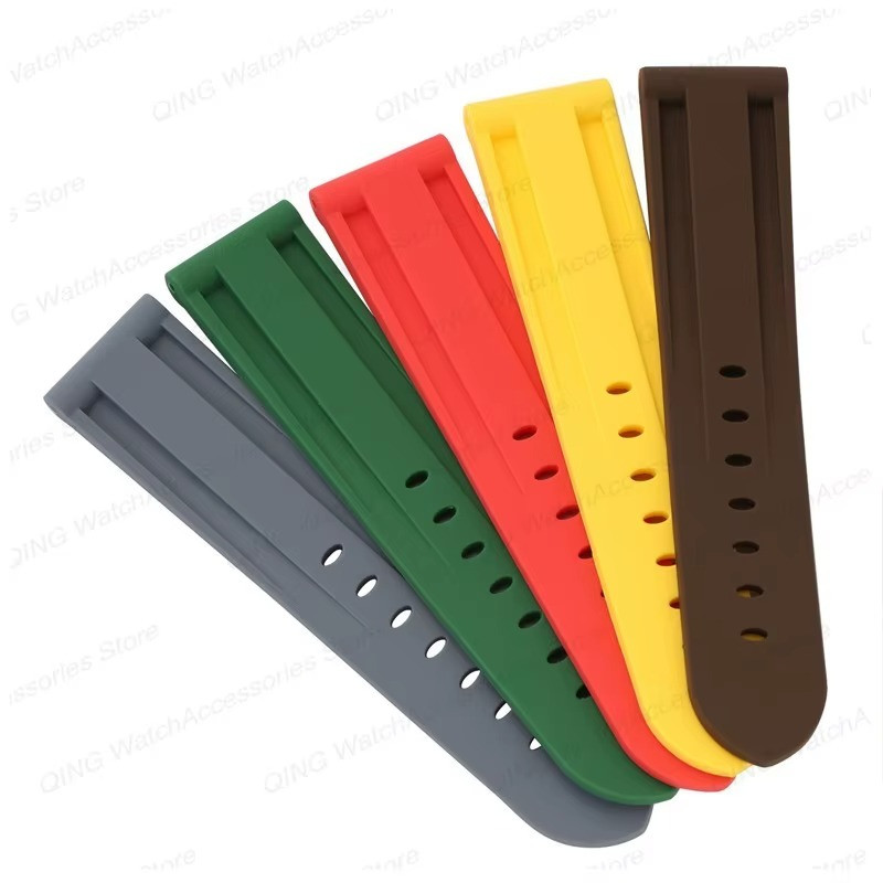 20mm 22mm 24mm 26mm Rubber Strap Silicone WatchBand for Omega Casio Panerai