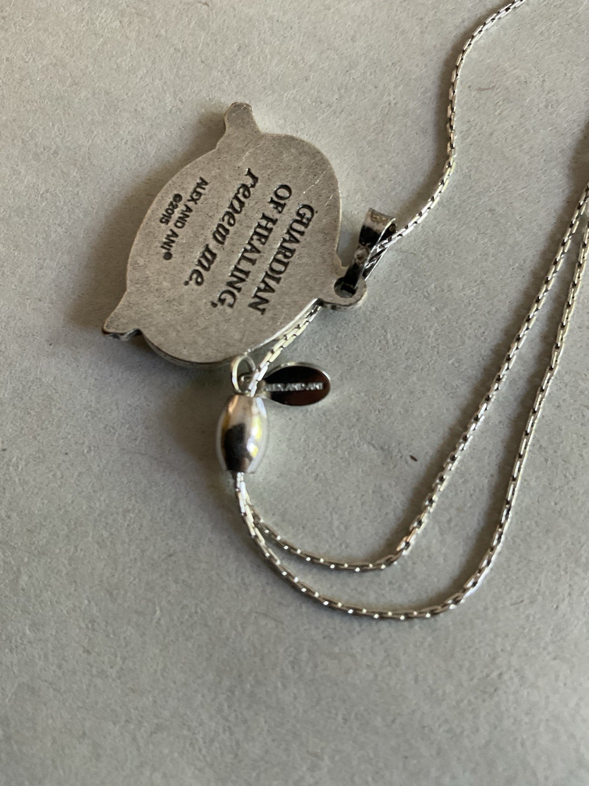 Alex & Ani Guardian Of Healing Adjustable Slide Necklace