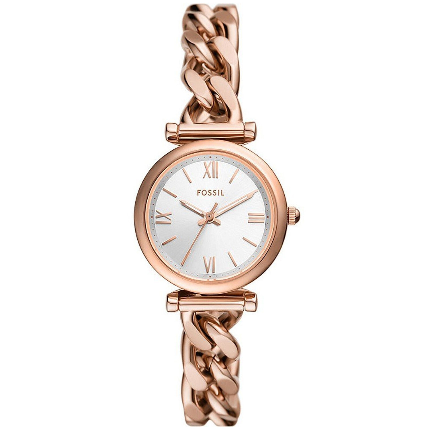 Fossil Women’s Carlie Silver Dial Watch – ES5330