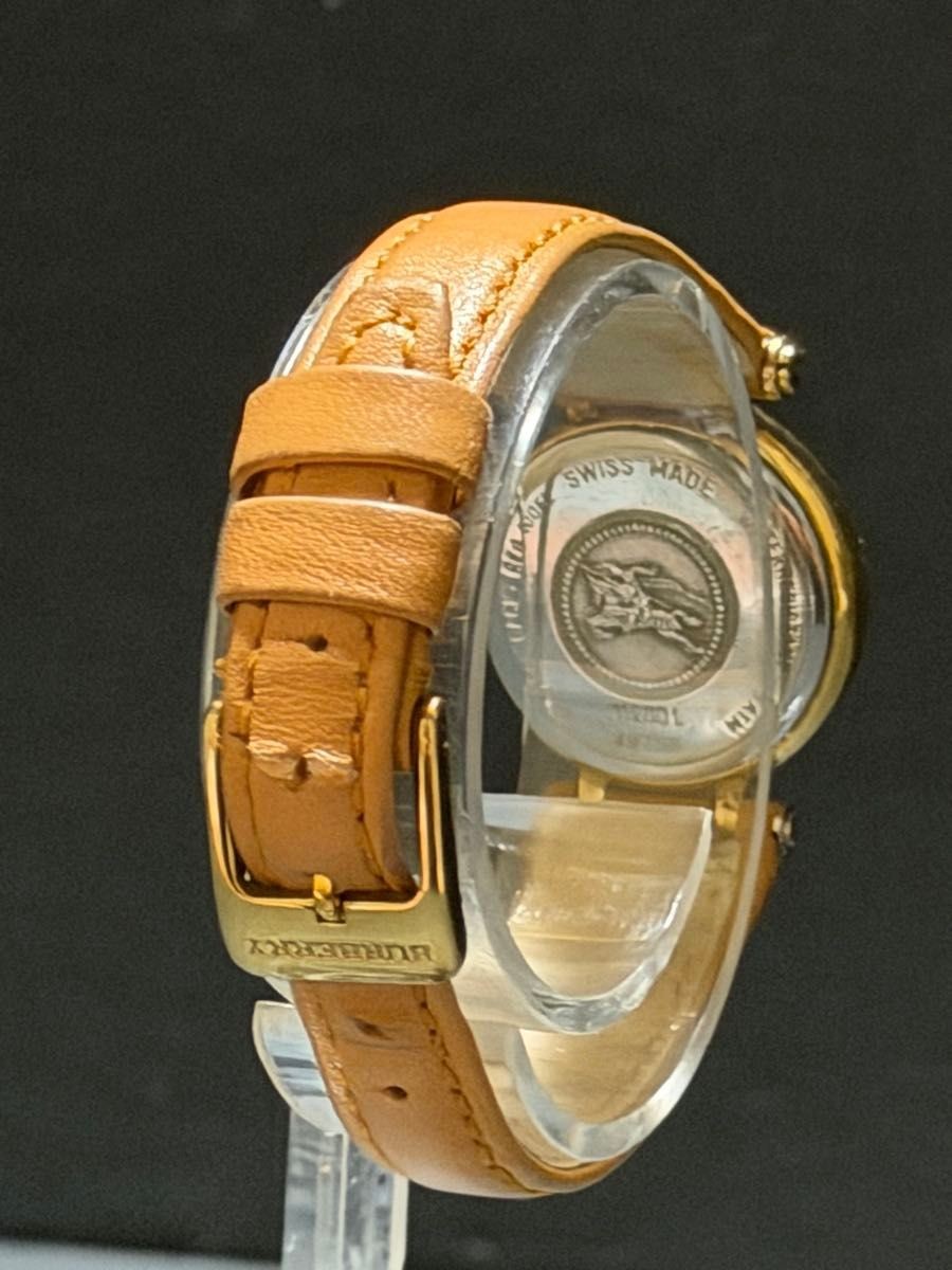 Super Stylish Good Condition Burberry White Brown Dial Ladies Watch in Good Work