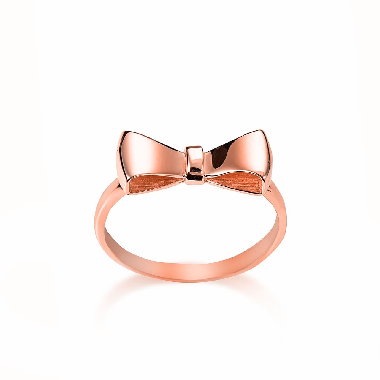 Gold Bow Tie Ribbon Ring (Available in Yellow/Rose/White Gold)