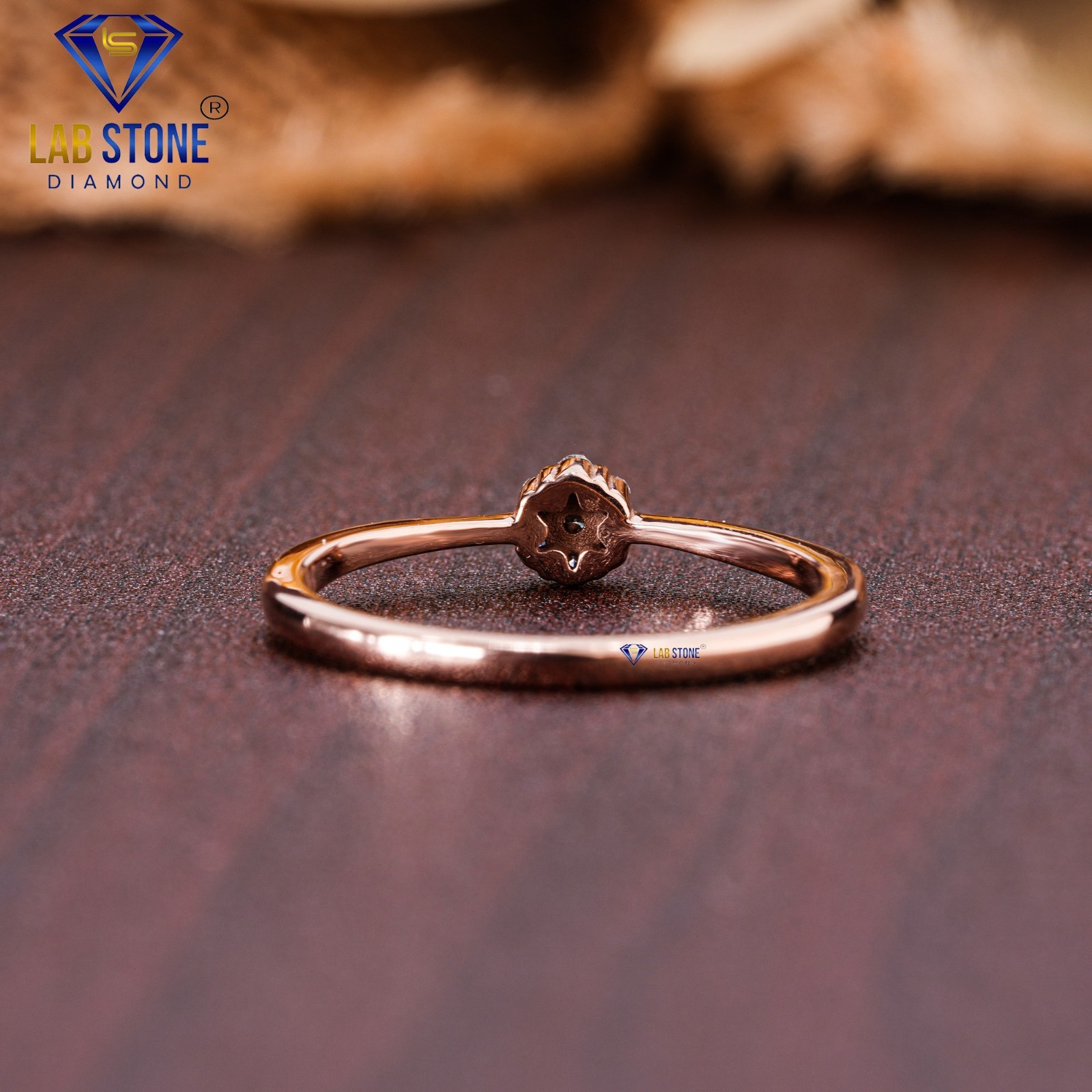3.80 TDW Pear &Round Cut Lab-Created Diamond White Gold Ring EF Color VS Clarity