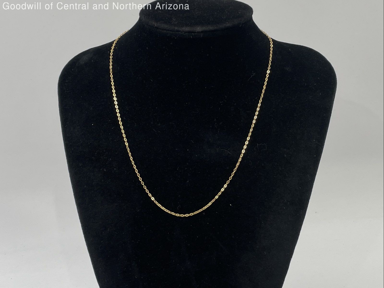 850 Silver (Gold Plated) 15″ Necklace 1.09g