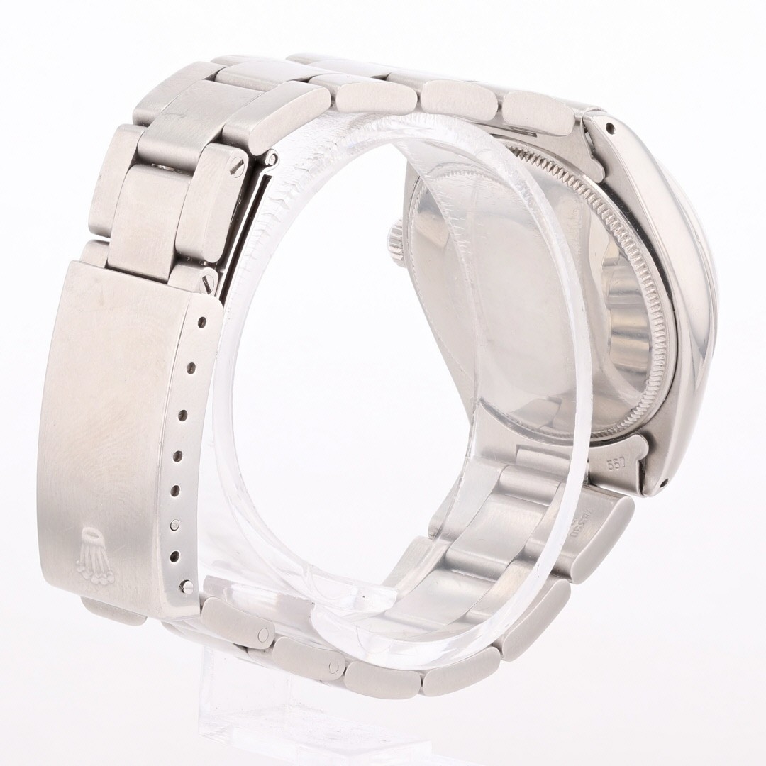 Rolex Oyster Perpetual Silver Dial Automatic Stainless Steel Men’s Wristwatch