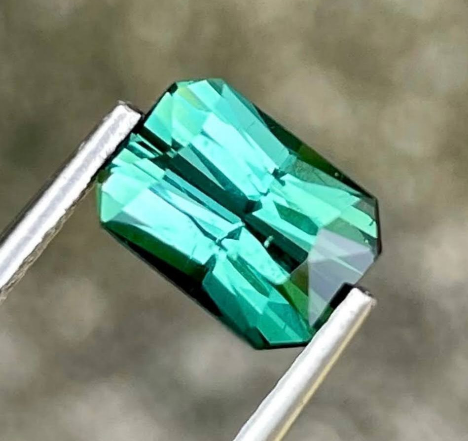 Natural Lagoon Tourmaline 1.85 Ct VVS Octagon Africa Untreated Loose Gem