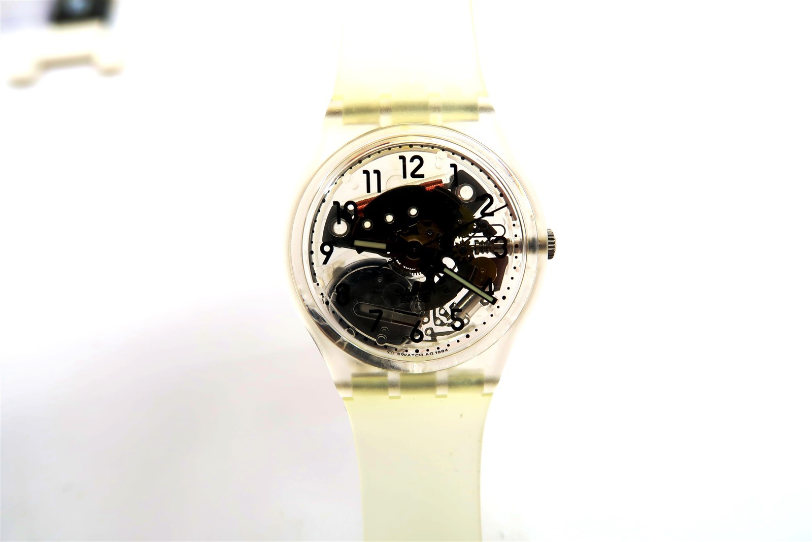 NEW Swatch Watch TRANSPARENT GK209SL Special Olympic Sports Edition Set w/ Loops
