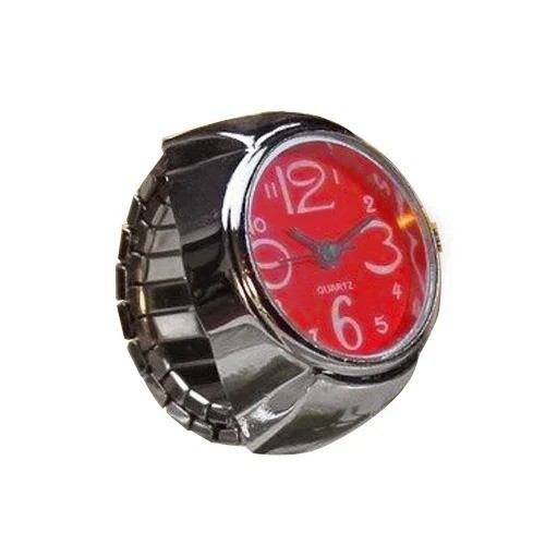 Finger Ring Watches Elastic Band Quartz Analog Watch Cute Gift For Men Women Kid