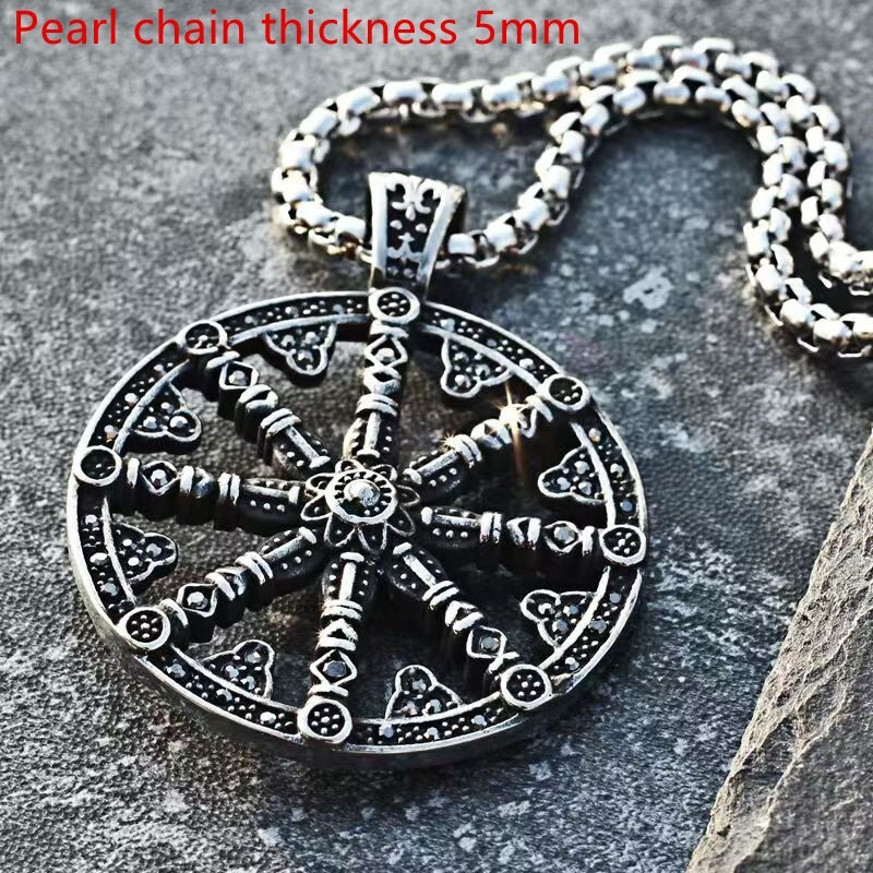 Cross necklace,men’s personality, hip-hop trend,titanium steel pendant,artistic