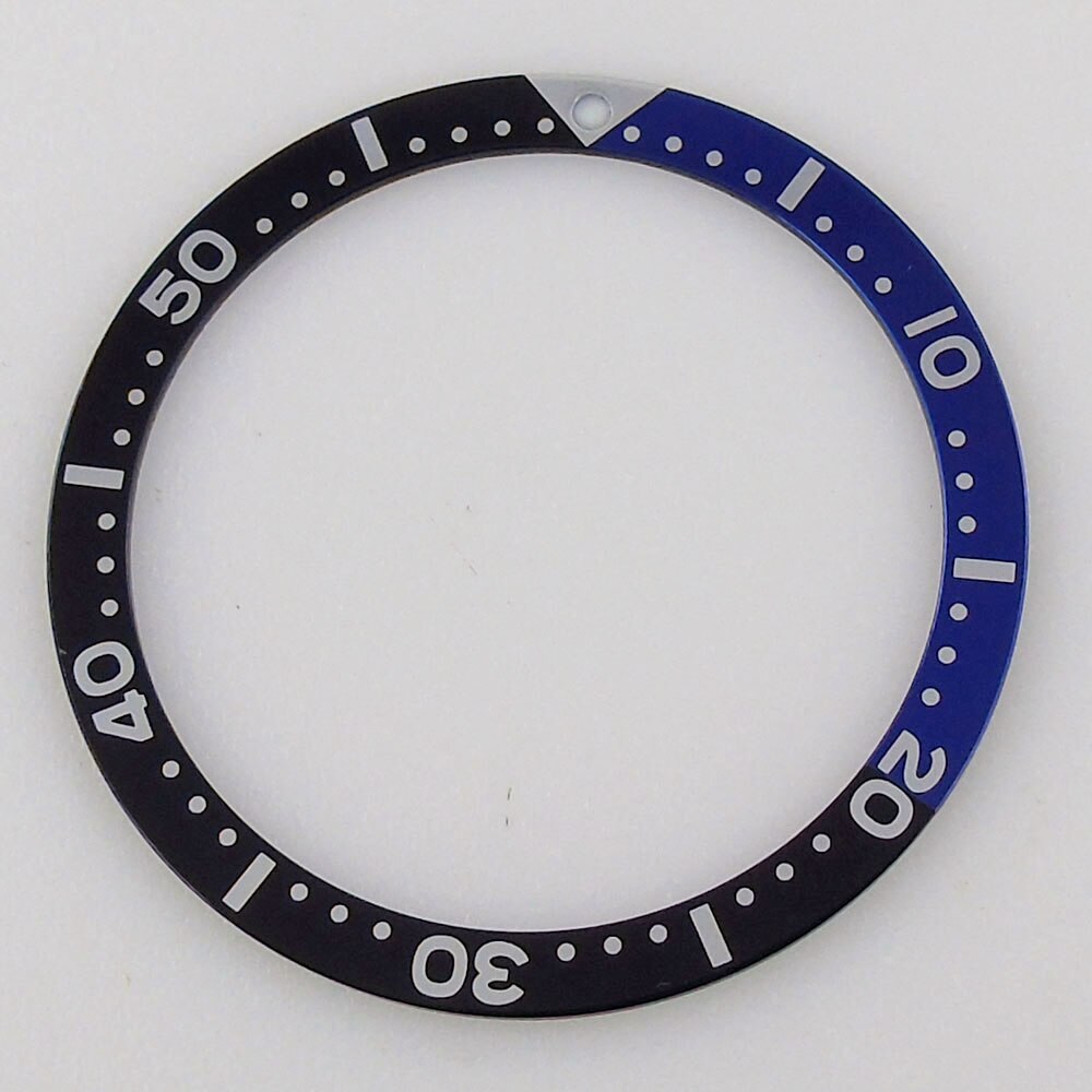 Orange/Blue/Black Flat 38mm*31.5mm fit SKX007 SKX009 Alloy Aluminum Watch Bezel