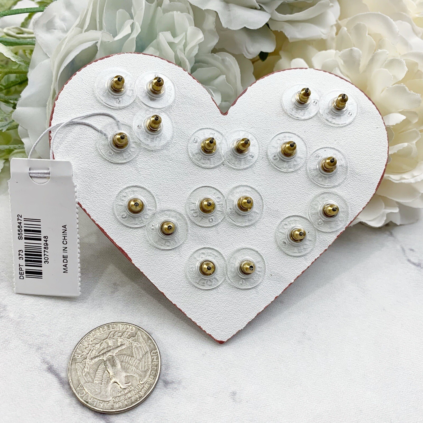 LOFT Ann Taylor – Heart Assorted Stud Earrings Set