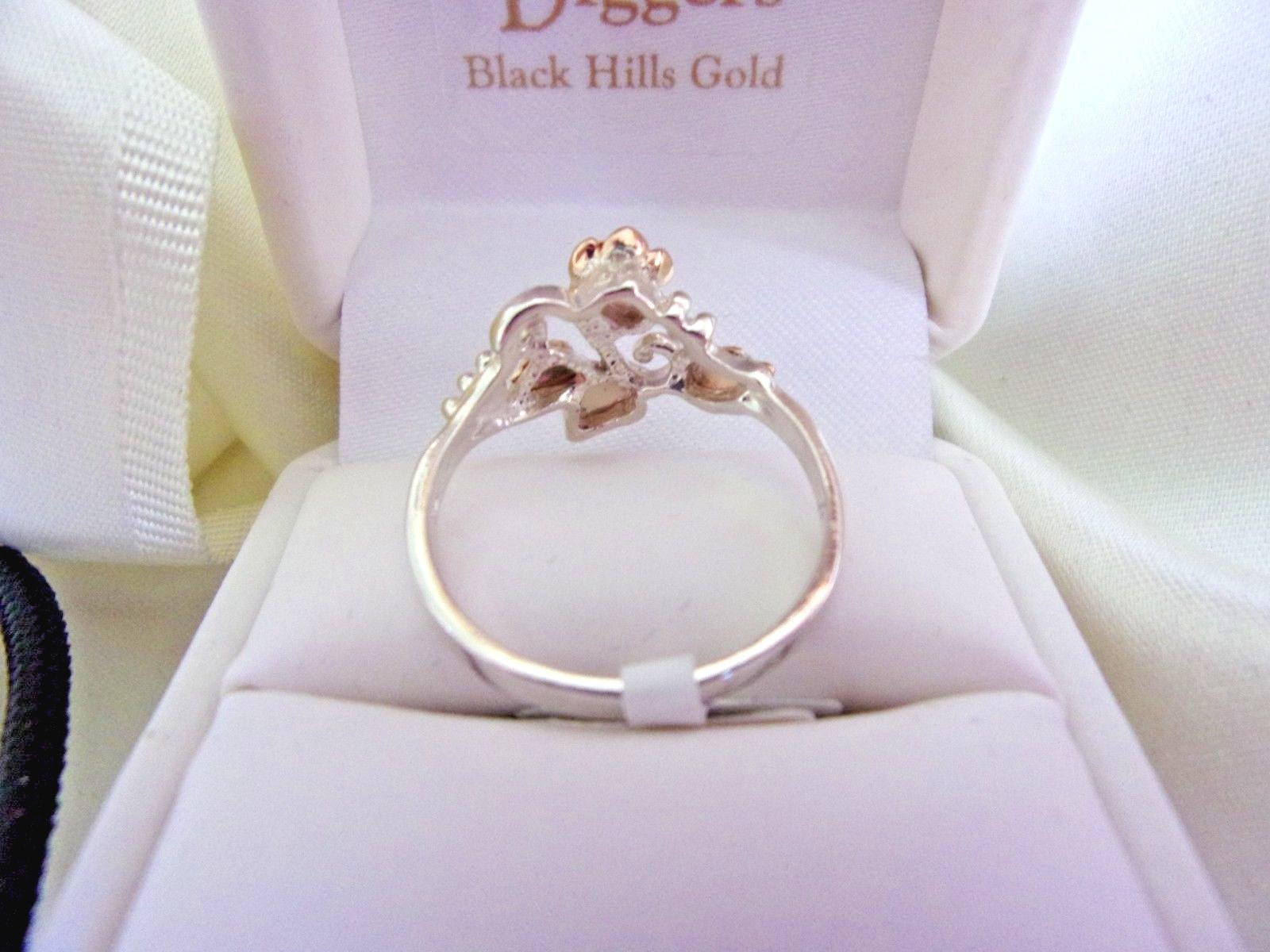 12K BLACK HILLS SOLID GOLD LEAFS Rose Ring Size 6, 9, 10, Only