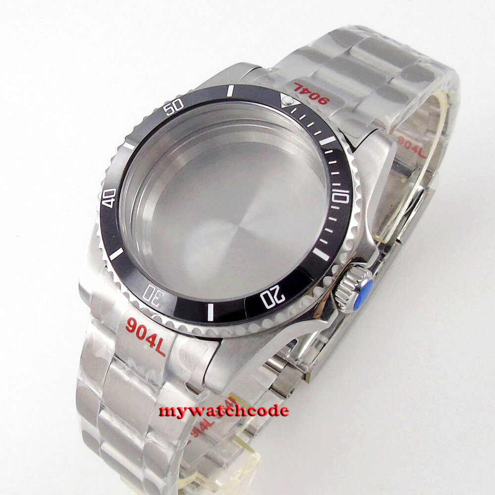 Small 36mm 40MM Watch Case ceramic bezel sapphire glass fit NH35 NH36 NH34 2824