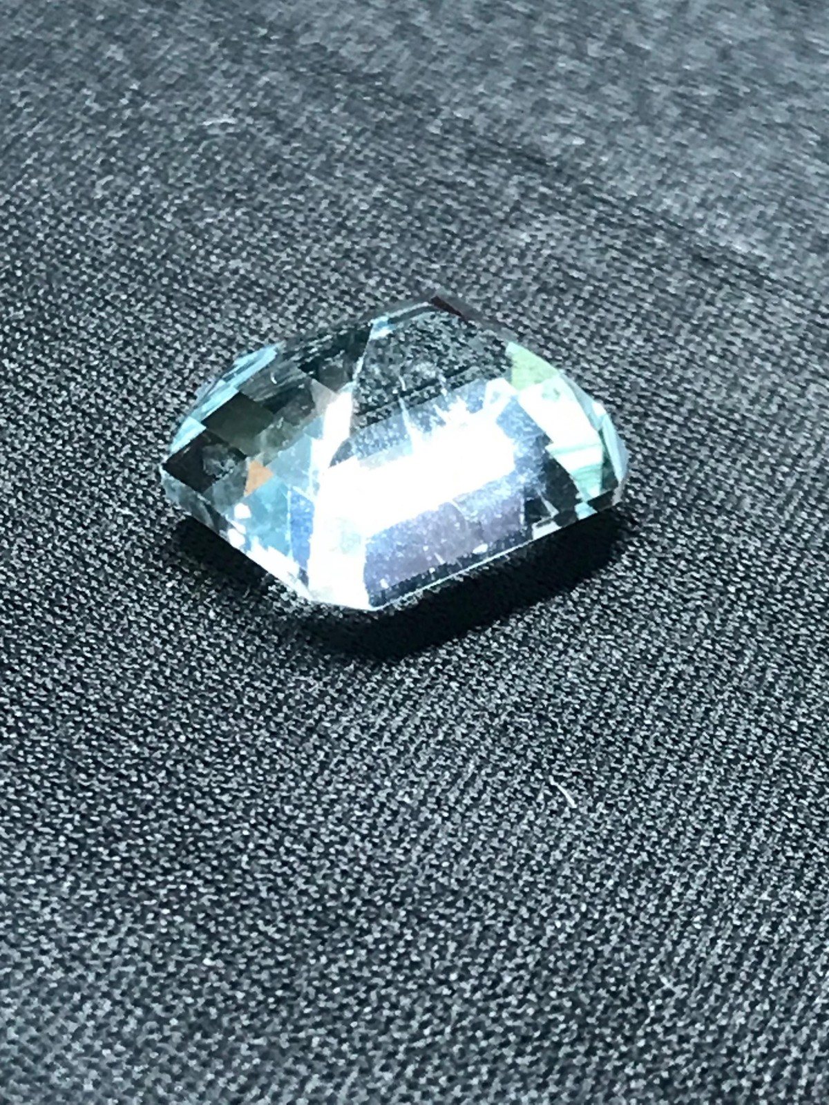 Aquamarine 9 cts, Earth Mined, no treatment at all~Beautiful Step Emerald