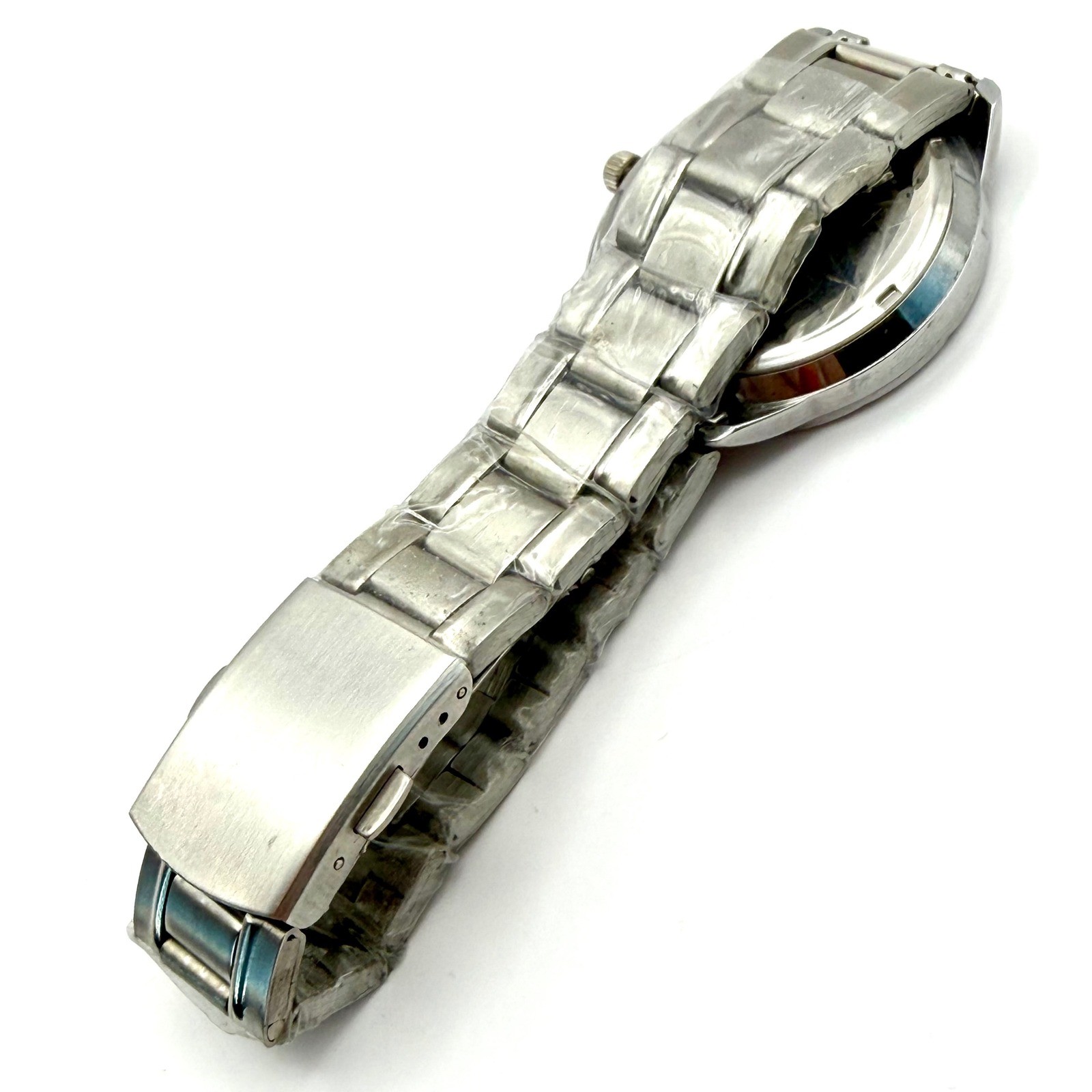 Batman DC Comics Watch Silver Tone Stainless Steel Link Bracelet New Battery
