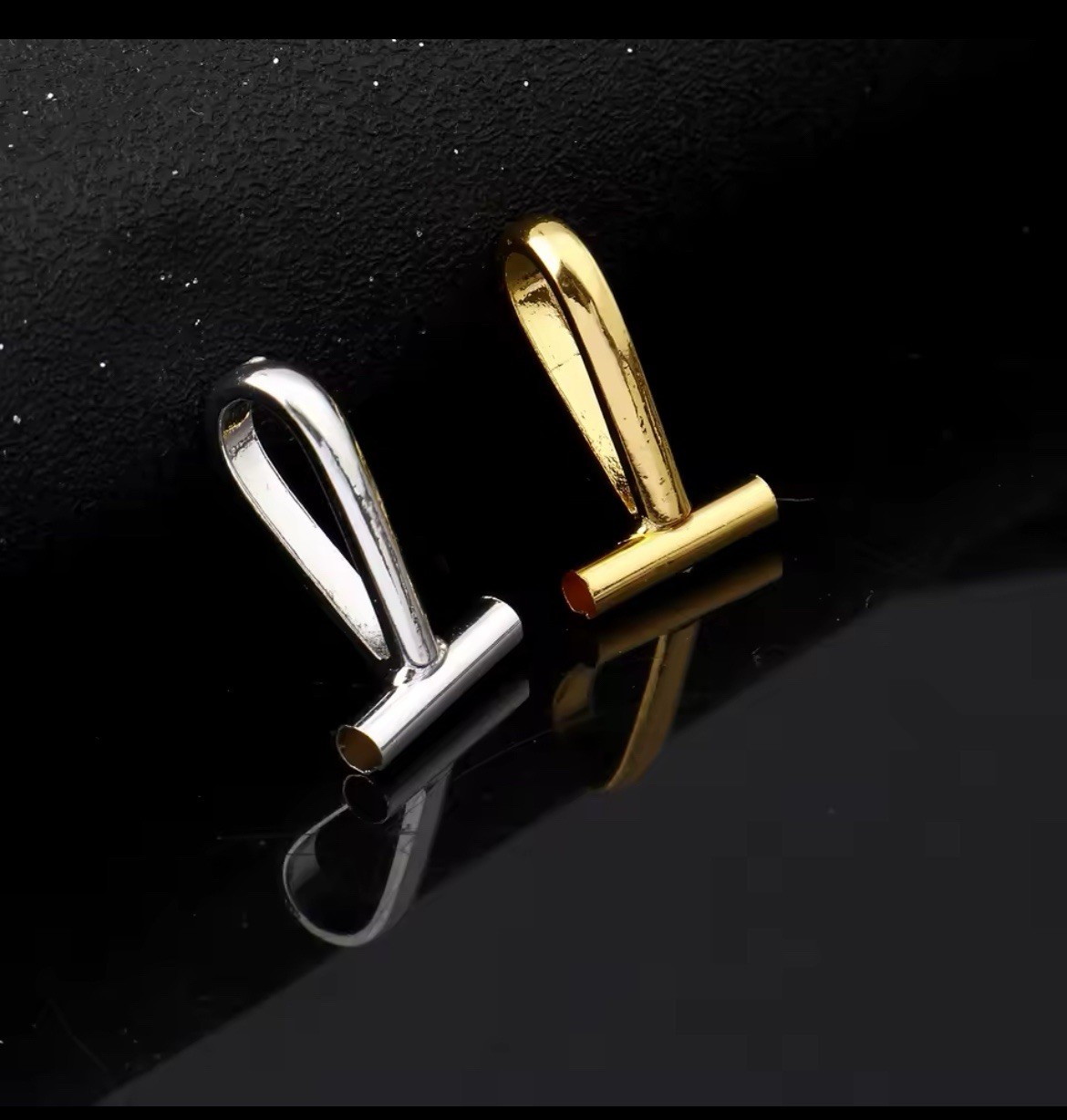 Lot 4 Pin Converter To Pendant 2 Gold 2 Silver Jewelry Findings NEW