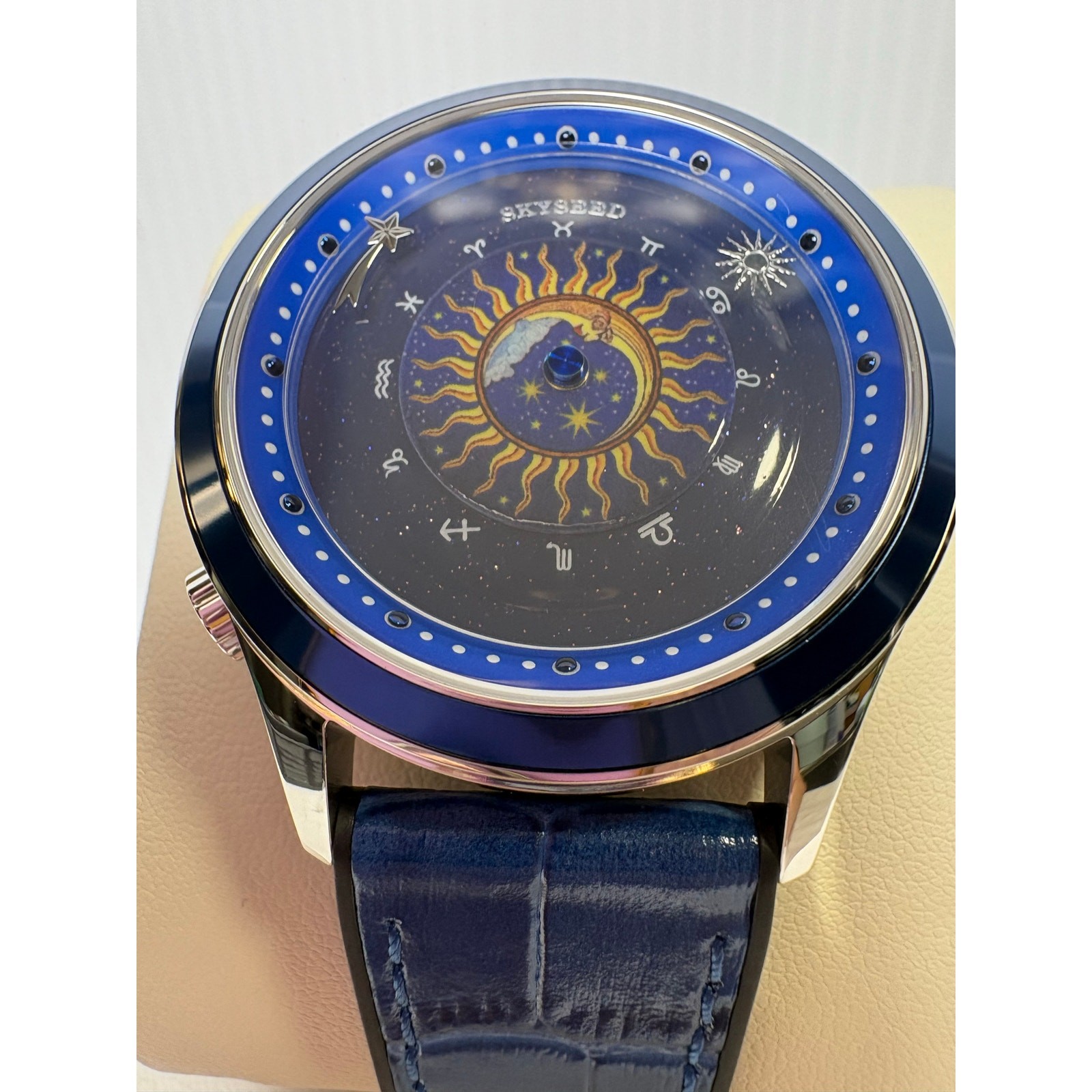 Stunning Skyseed Blue Zodiac Automatic Unisex Watch – New!