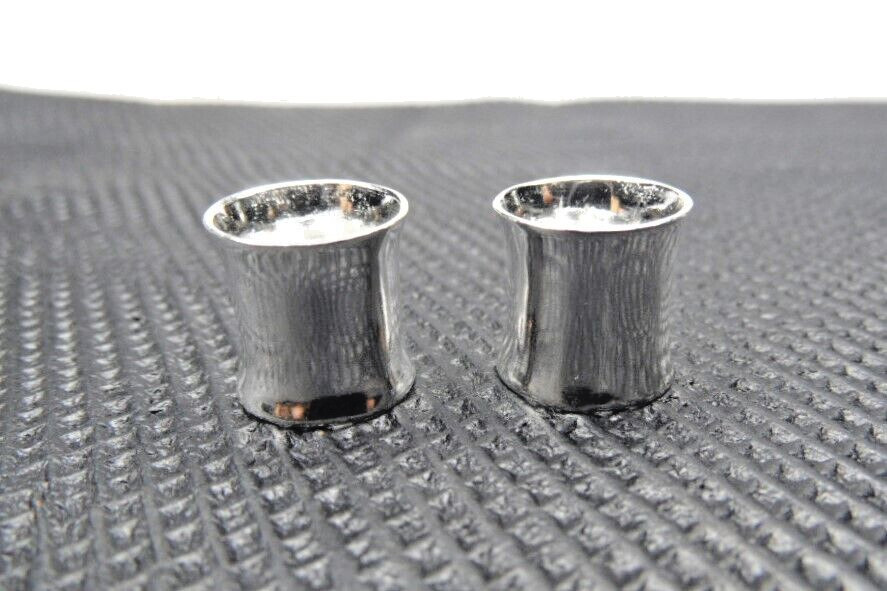 Sterling Silver 925 Earrings, Ear Tunnels and Plugs Gauge Double Flare