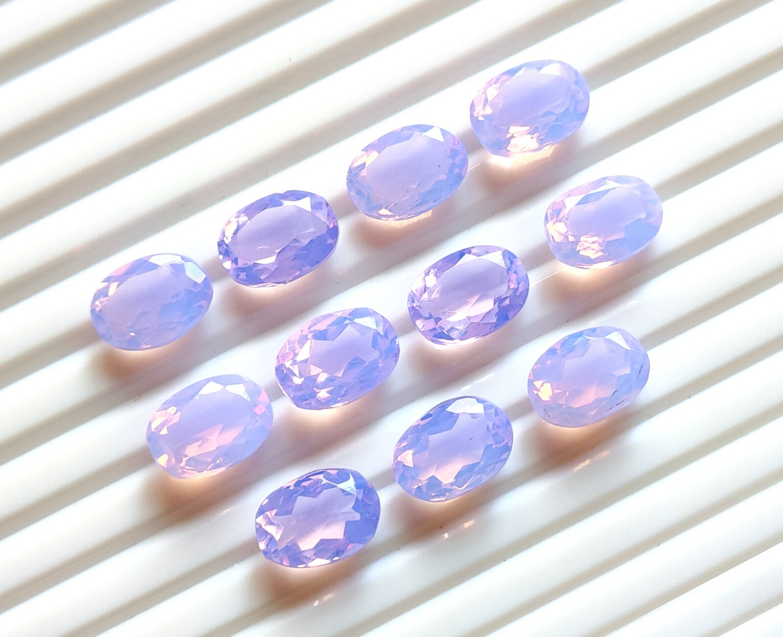 Amazing Lavender Quartz Faceted Cut Oval Shape Gemstone Wholesale Loose Gemstone