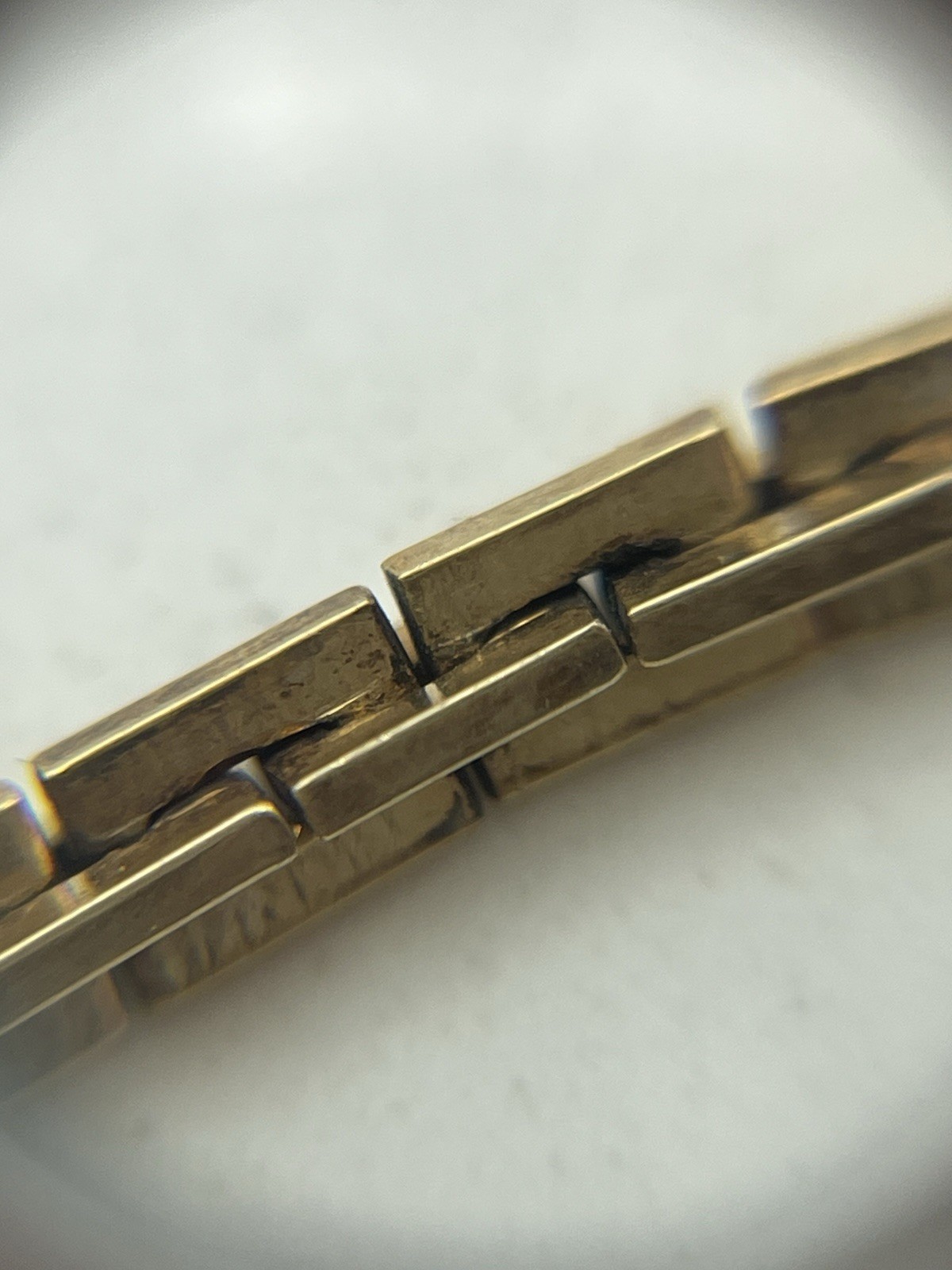 12k gold filled Boston rectangle link watch chain necklace Albert dog clip
