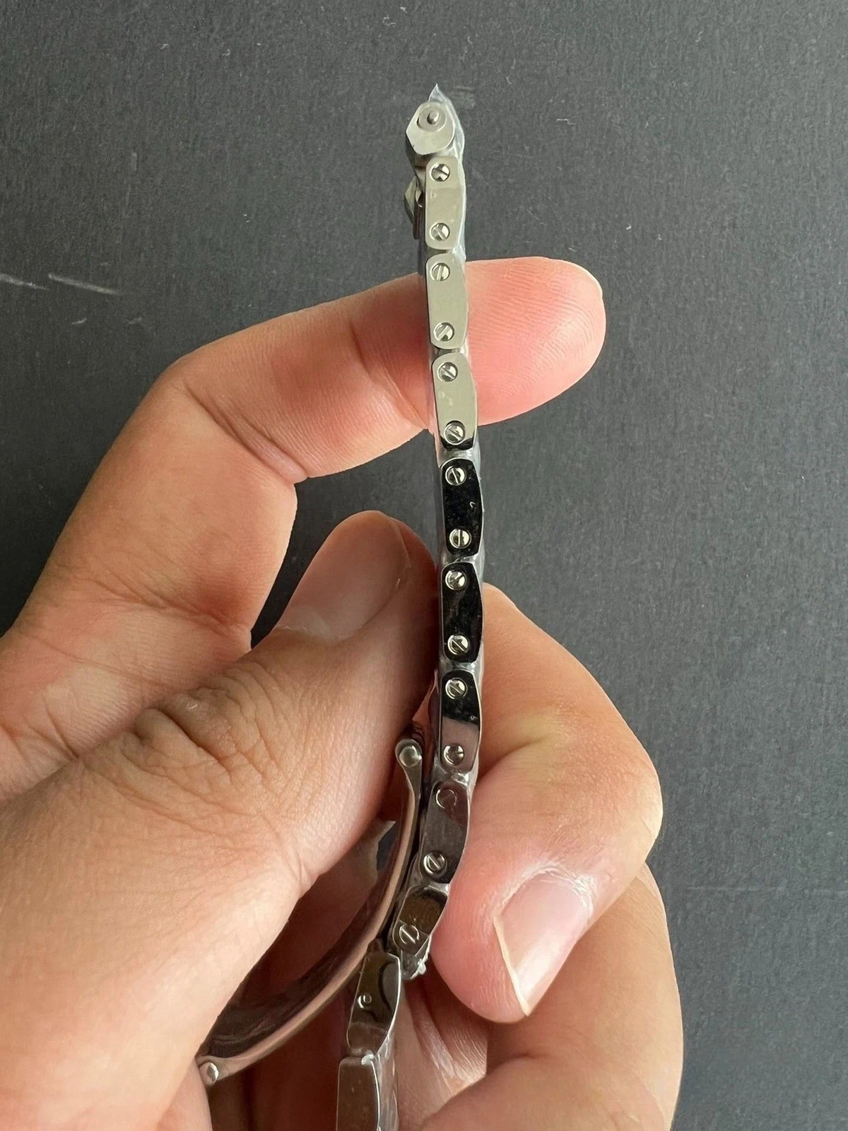 19 mm Replacement Steel Watch Bracelet Band Fits Cartier Tank Must Watches