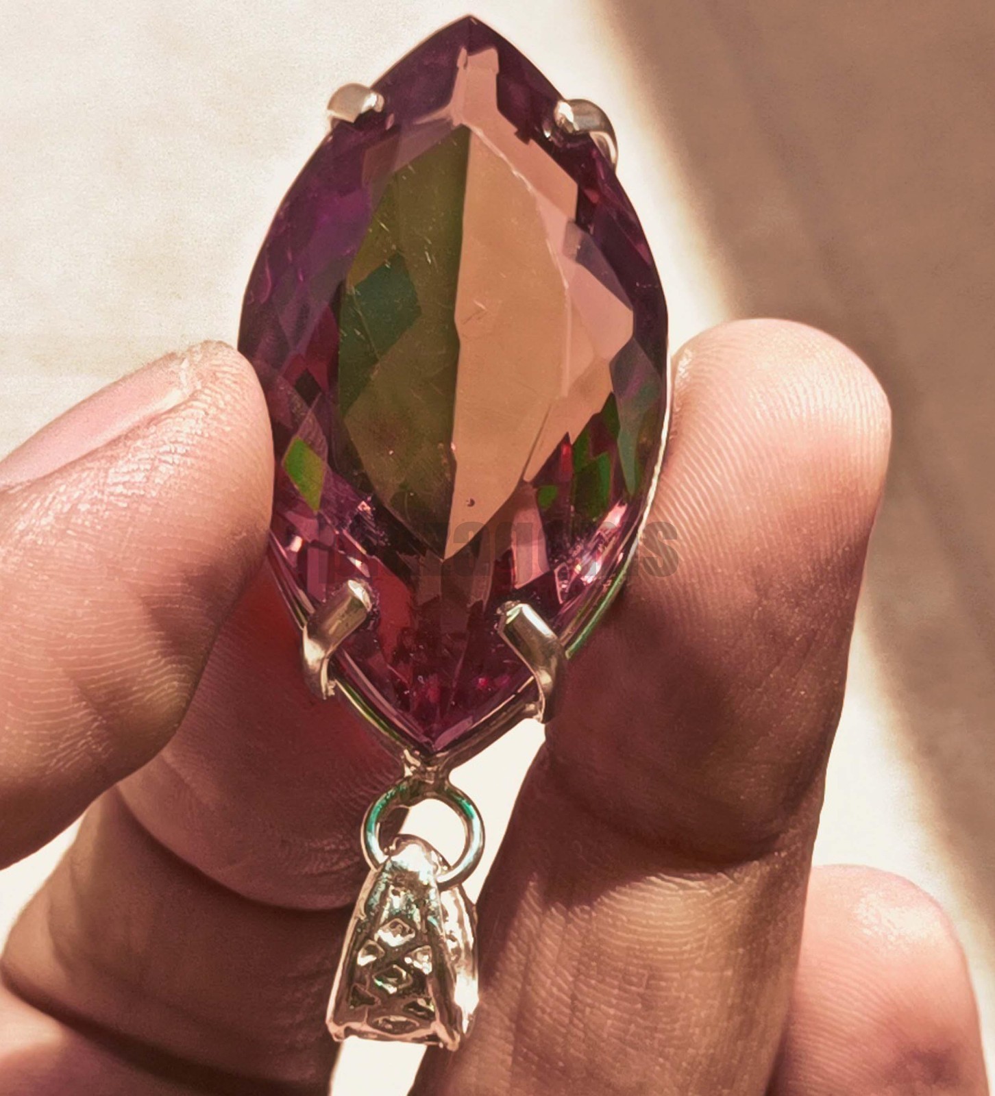 105Ct Natural Color Change Alexandrite Marquise Cut Certified Loose Gemstone 6k