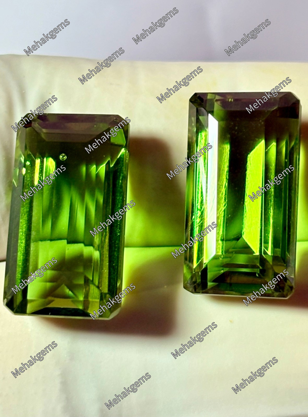Color Changing Zultanite Gemstone Pair, Emerald Cut 15 Carat Loose Stone Earring