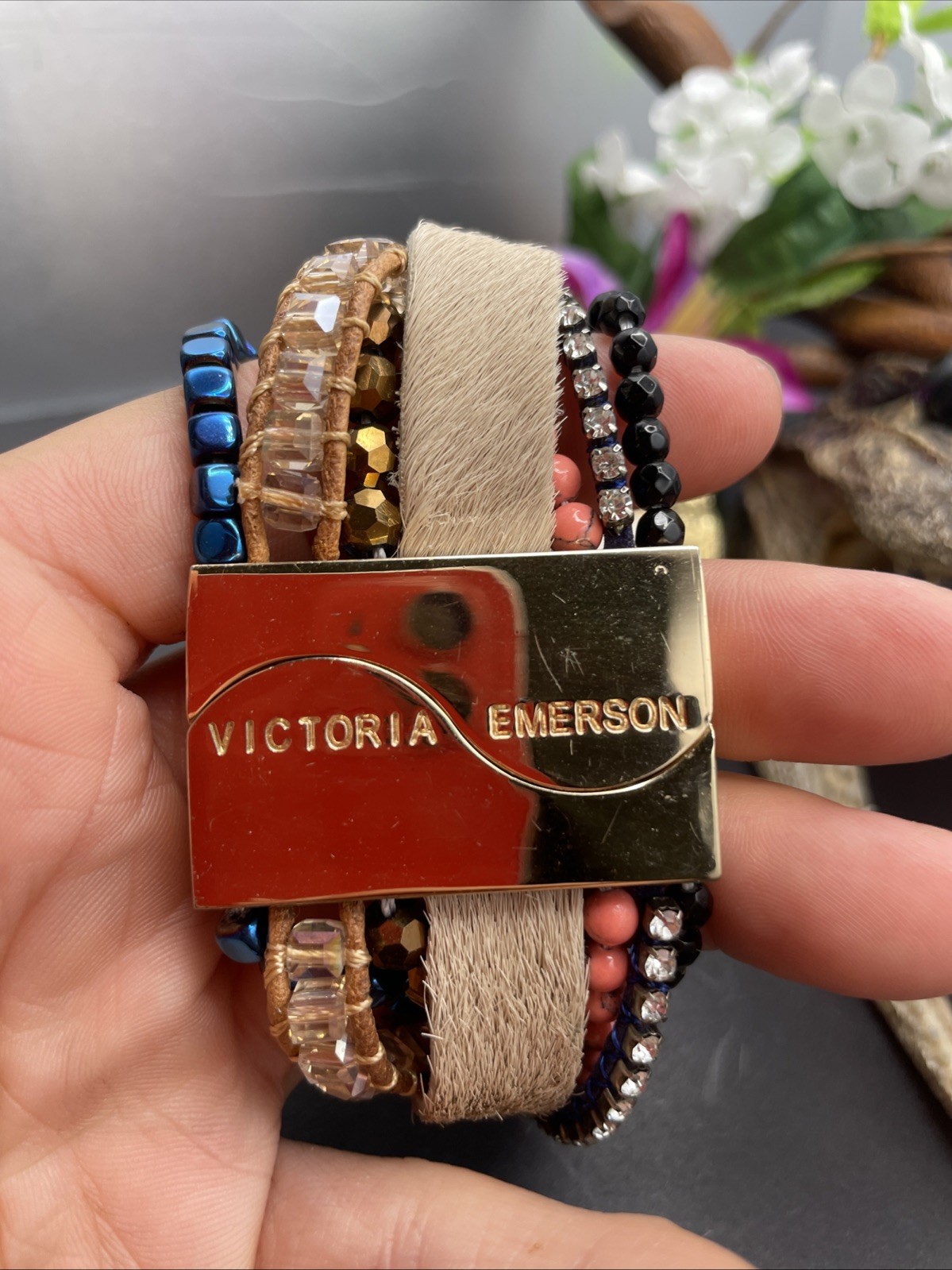 Victoria Emerson Magnetic Closure Bracelet Stack Fits A Size 6.5 Wrist
