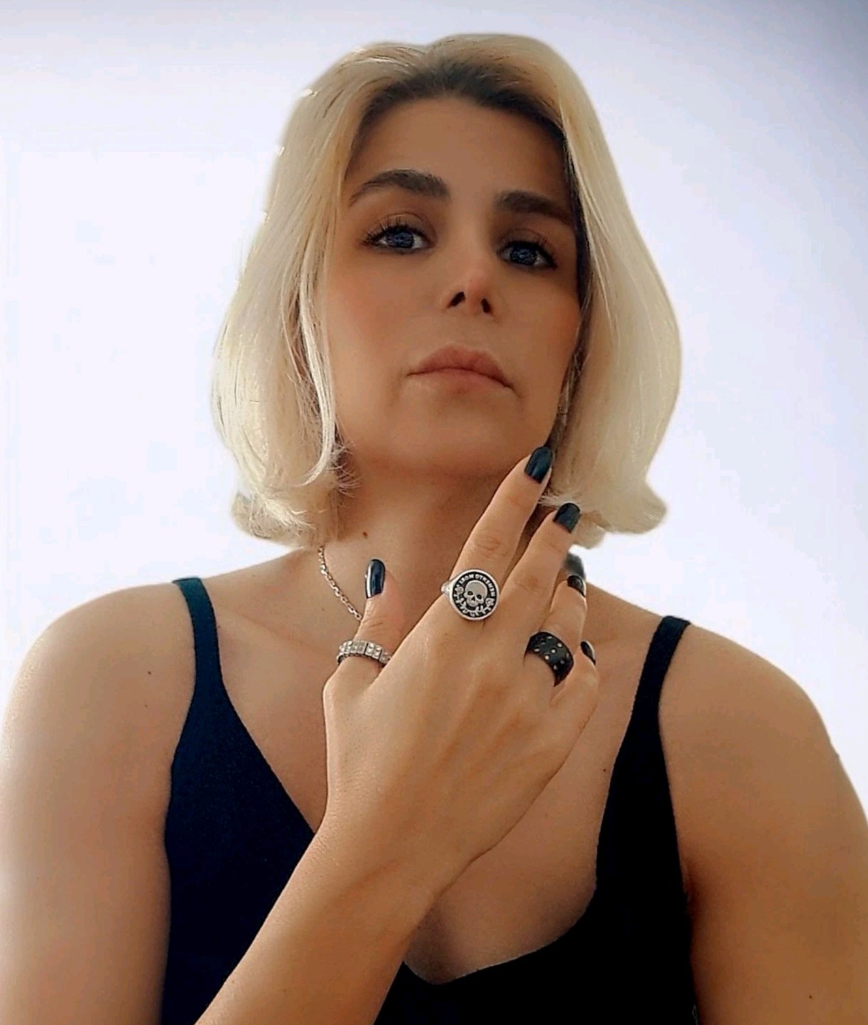 Memento Mori Sterling Silver Ring • Skull Signet Ring • Unisex Statement Ring