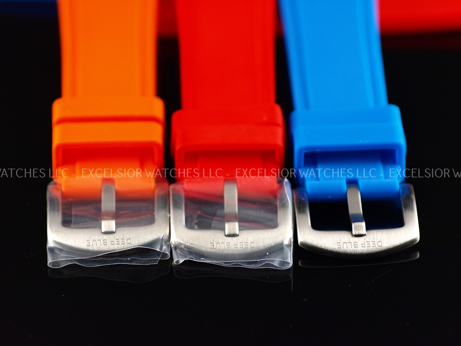 New Genuine Deep Blue 22mm Silicone Strap For Master & Diver 1000 – 3 COLORS