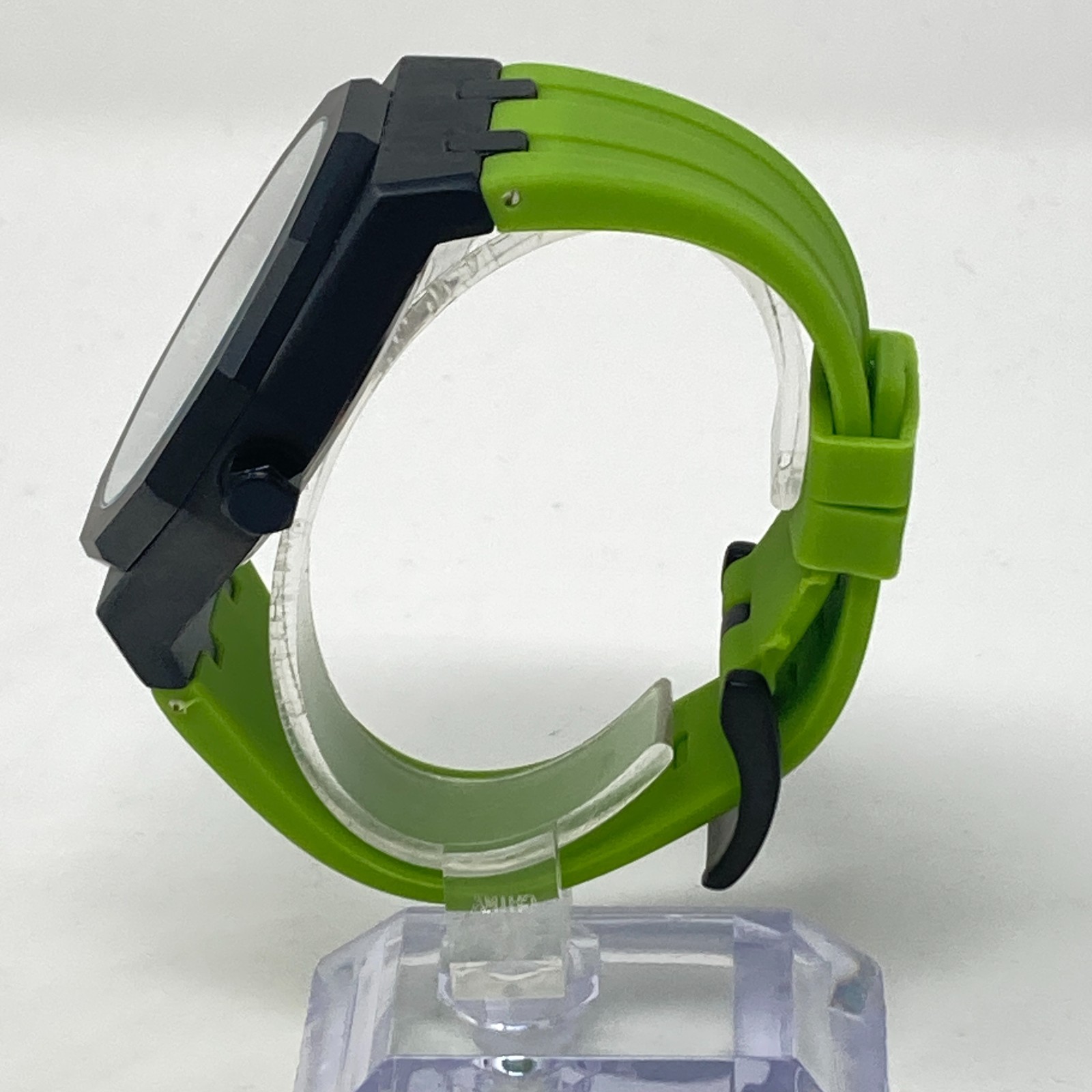 HMN Mercedes Petronas G55 Watch Men 48mm Black Green Spinning New Battery 8.75″