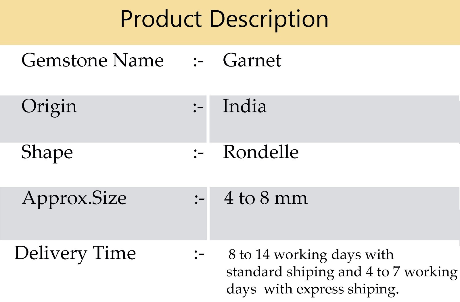 Natural India Garnet 4-8mm Faceted Rondelle Beads 16″ Strand Gemstone Jewelry
