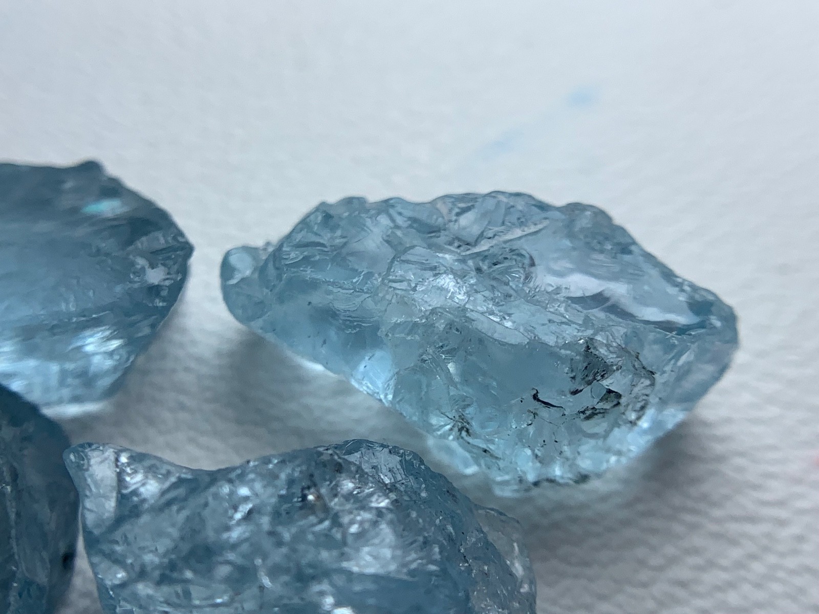 32 Carats Gorgeous Nice Color Aquamarine lot from Mozambique