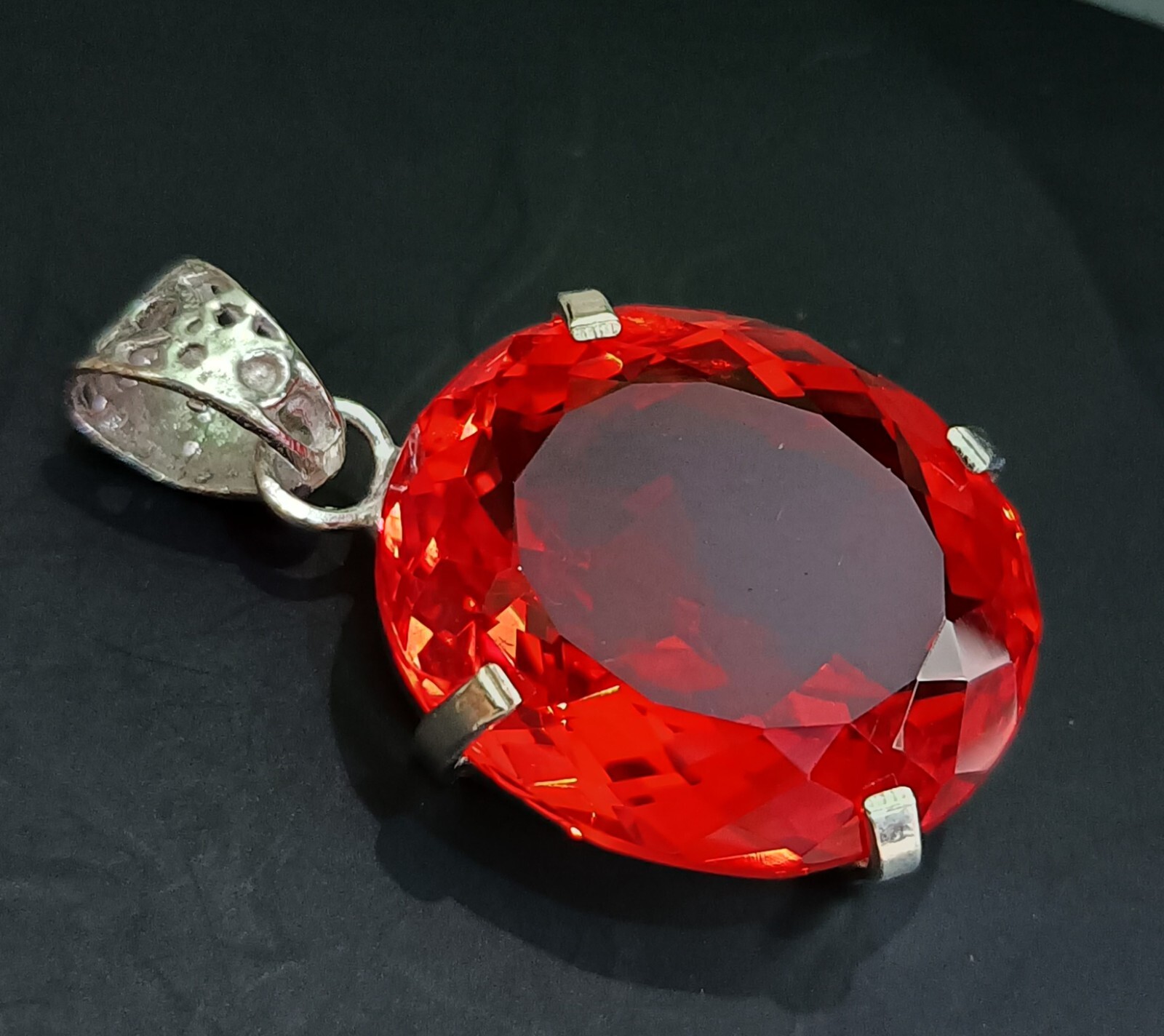 EGL Certified Natural 61.80 Ct Brazilian OVAL RED Topaz Pendant Loose Gemstone