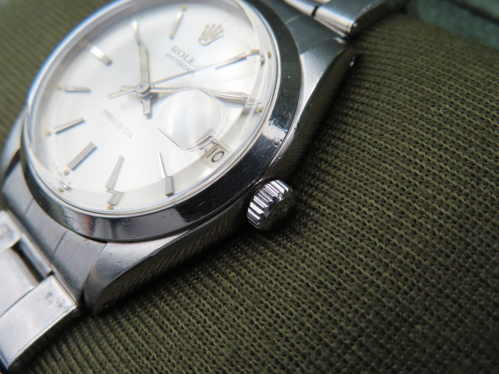 Rolex Oysterdate Precision 6694 Manual Wind Vintage 1966 Wristwatch Cal. 1215