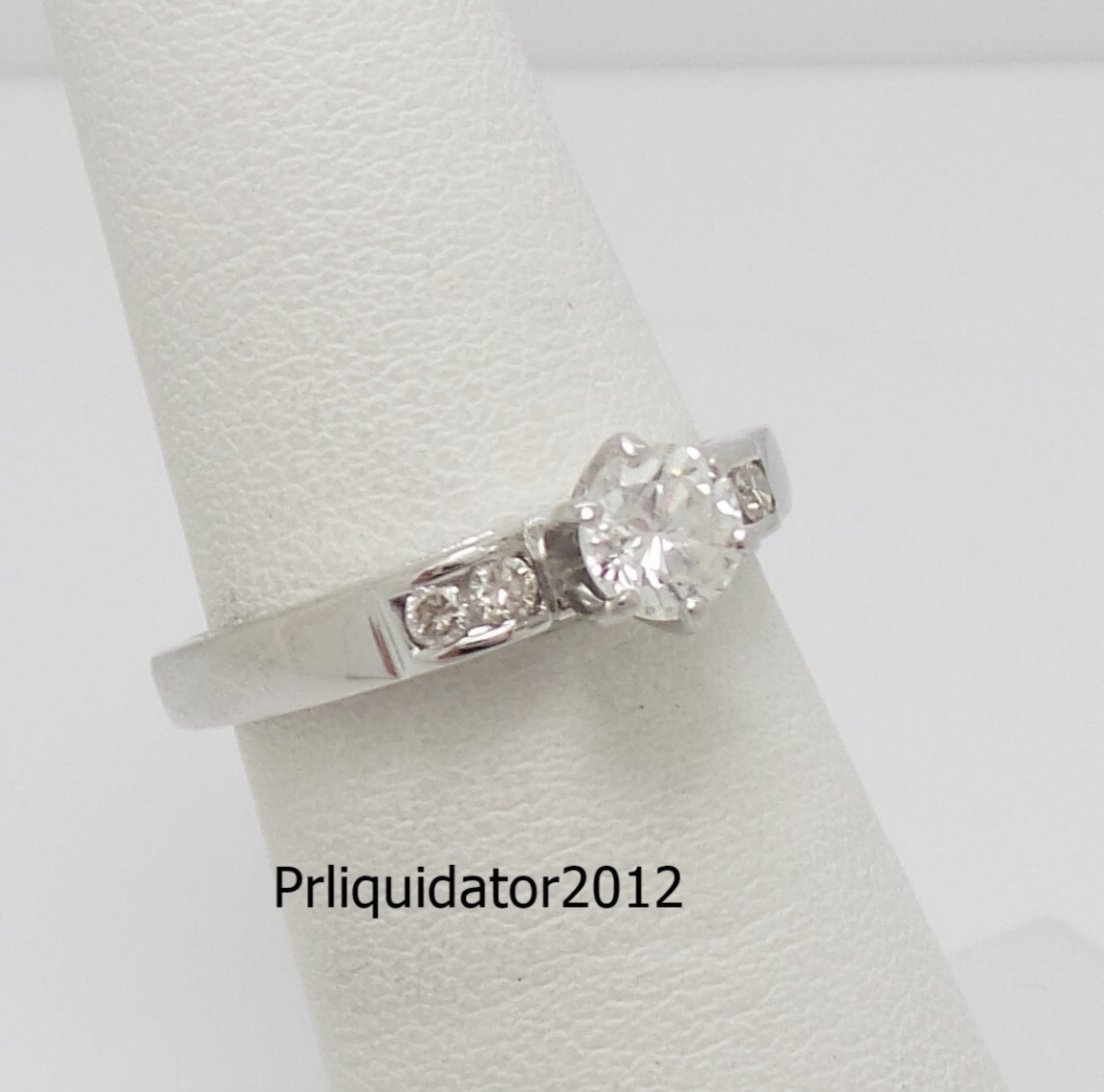 1/2 Natural Diamond Anniversary Engagement Wedding Band Ring 14K White Gold
