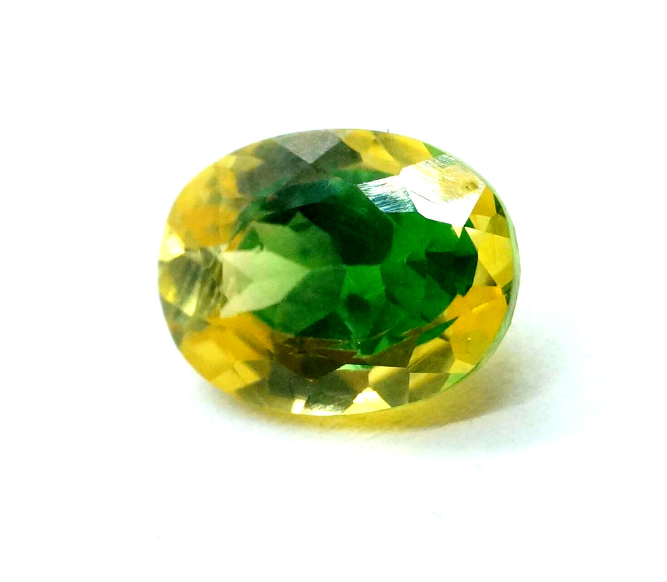 Natural 5.2 CT Bi-Colour Pitambari Sapphire Oval Cut Loose Certified Gemstone